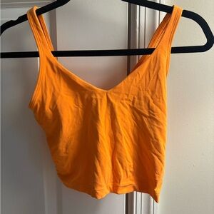 Orange Sleeveless Women's Top